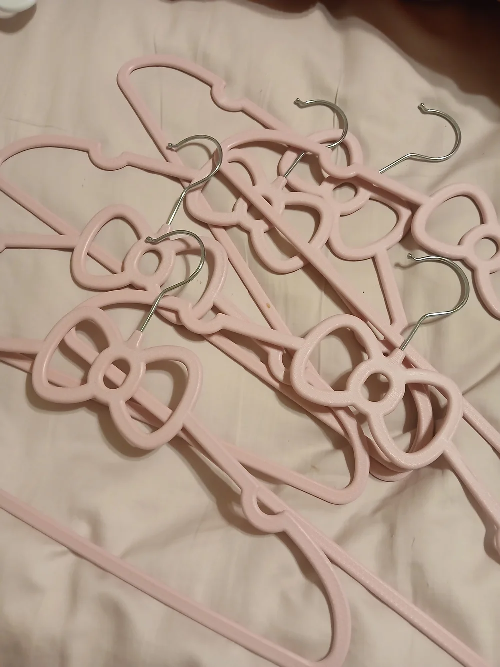 15 Light Pink Hello Kitty Bow Hangers
